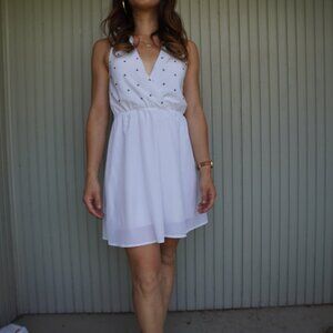 Tobi | For Love & Lemons Studded White mini dress